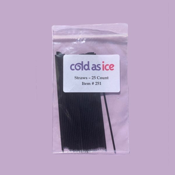 Cold as Ice Straws 25 Count - Dental Creations LTD
