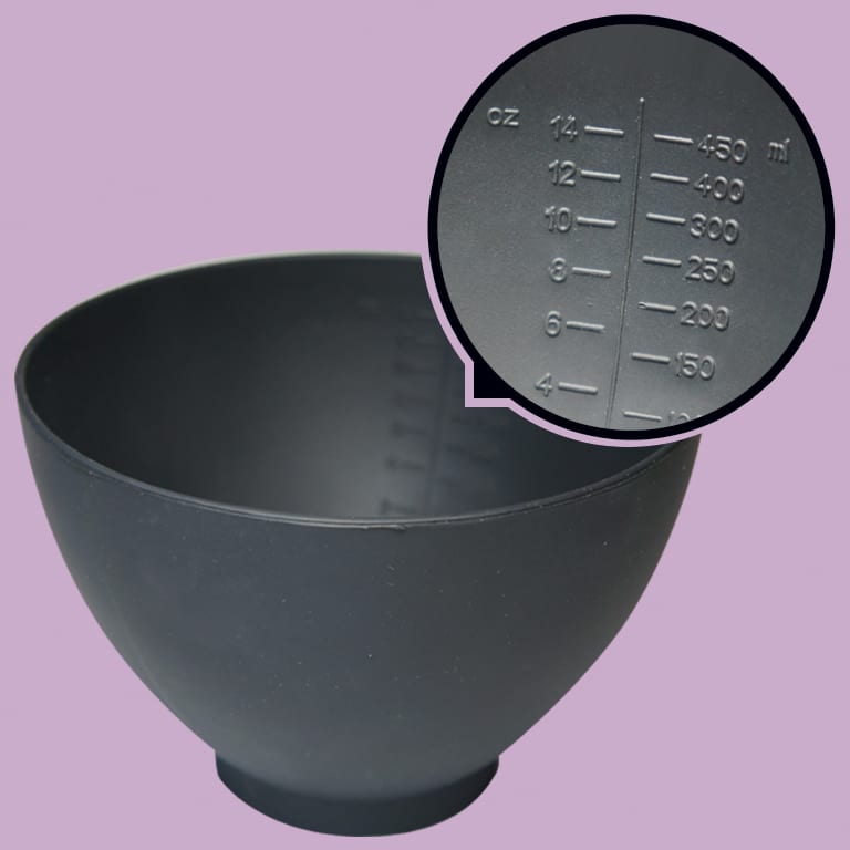 ForPro Silicone Mixing Bowl, Black, Flexible, Odorless, for Mixing
