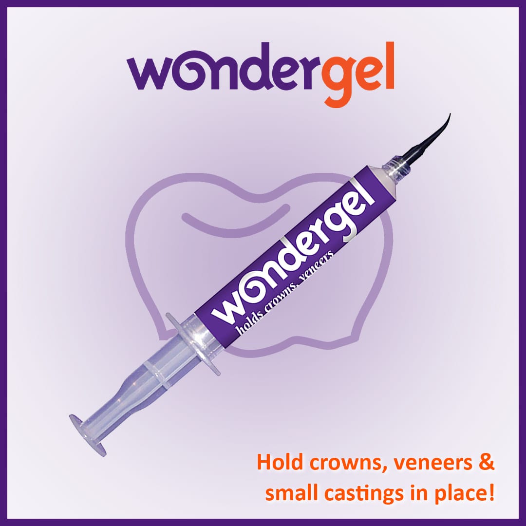 Dental Creations Ltd - Wondergel Holds Crowns, Veneers & Small Castings in Place