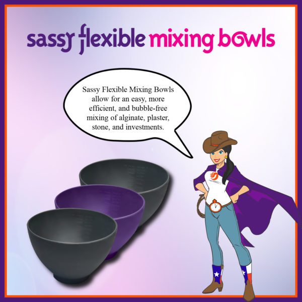 Dental Creations Ltd - Dental Laboratory Products - Sassy Flexible Mixing Bowls Wondergal