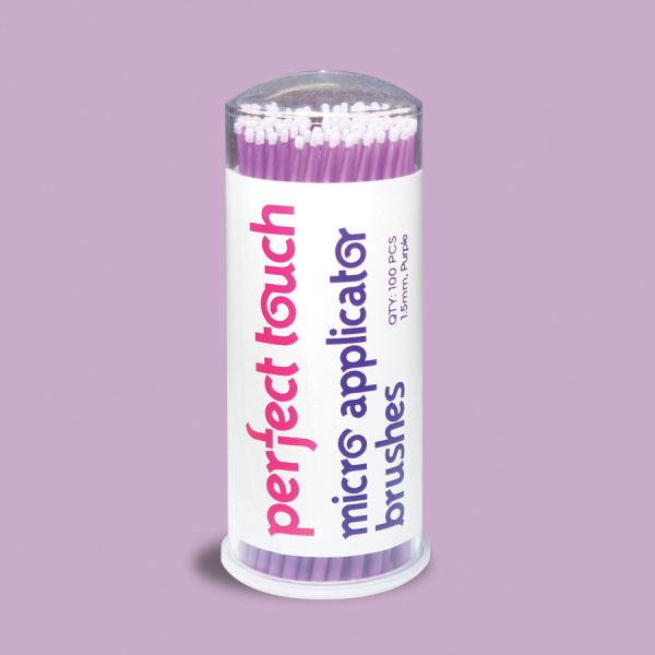 perfect touch micro applicator brushes purple fine - dental laboratory products - dental creations ltd