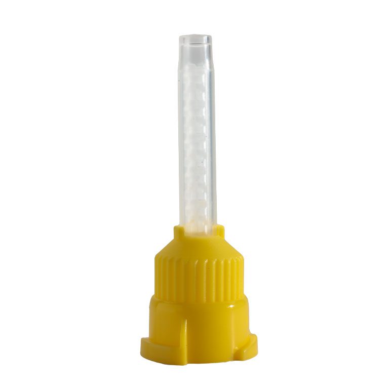 Item # 76 Yellow Small Flat Tips White Background For Website Dental Creations Ltd Perfect Mixing Tips Yellow Small Flat
